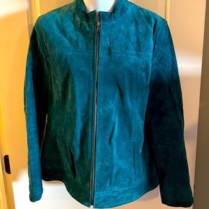Ruff Hewn genuine suede jacket. EUC